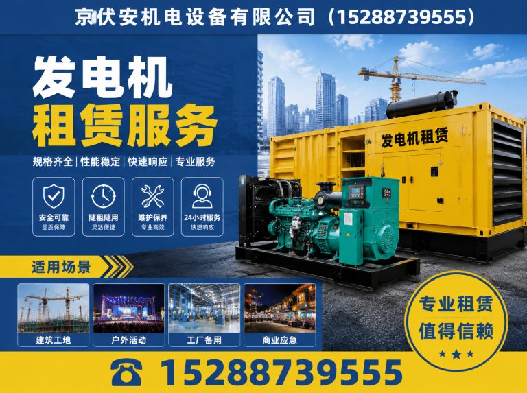 天津柴油发电机组出租展示图