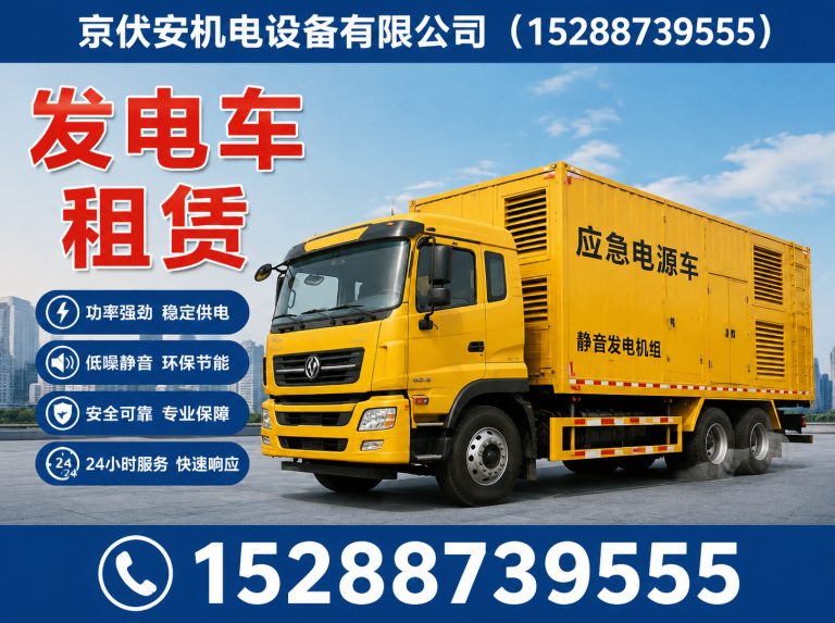 天津应急发电机出租展示图